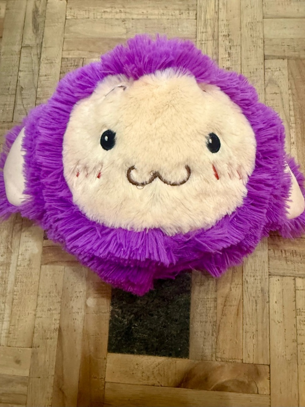 😸Orb Sensory Plush-A-Roos Purple Monster Plush Ball Tactile Squeeze Toy